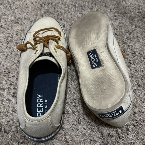 Sperry Cream Canvas with Brown Laces - Picture 4 of 6